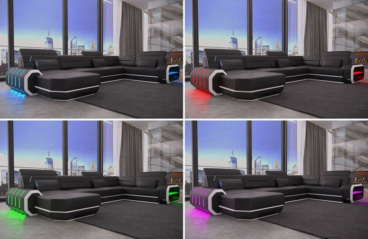 LED RGB Beleuchtung mit Touch Wheel Fernbedienung fÃ¼r das Sofa Roma