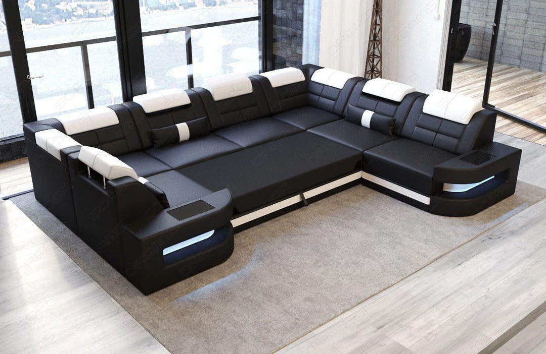 optional erhÃ¤ltliche Bettfunktion fÃ¼r Sofa Como U Form