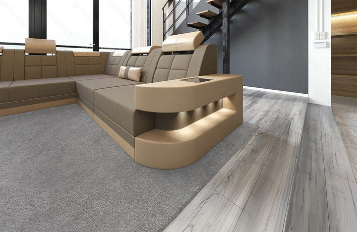 Polster Sofa Wave XXL in taupe - Mineva21