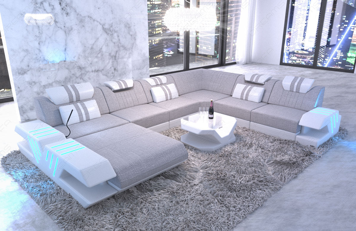 Sofa Sectional Venezia As An Xxl Fabric Sofa