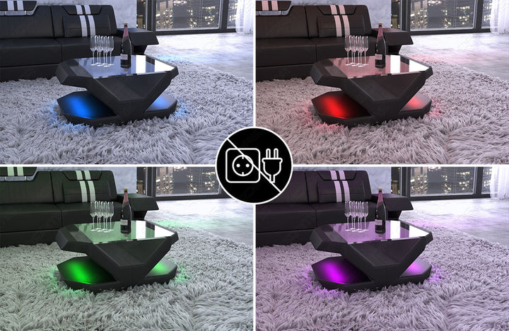 optionale LED Beleuchtung inkl Fernbedienung  (kabellos mit Lithium Ion Akku)