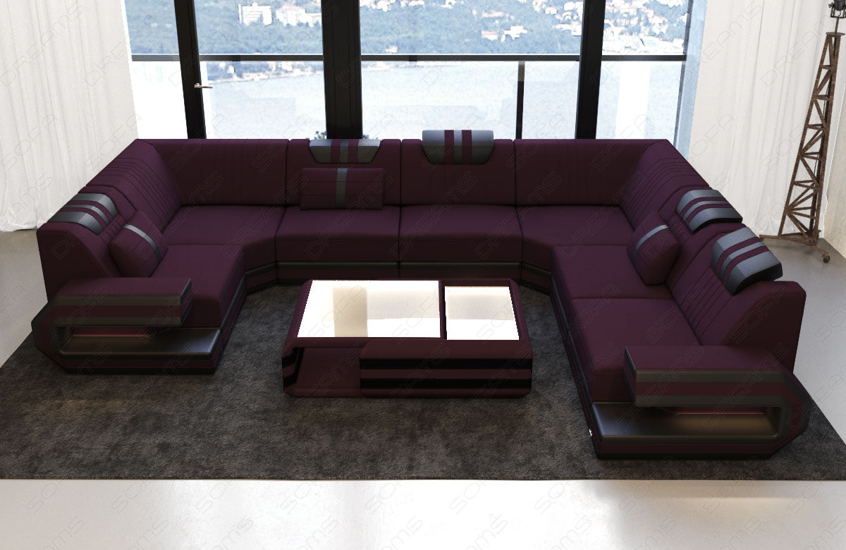 Devolo Sectional In Microfiber