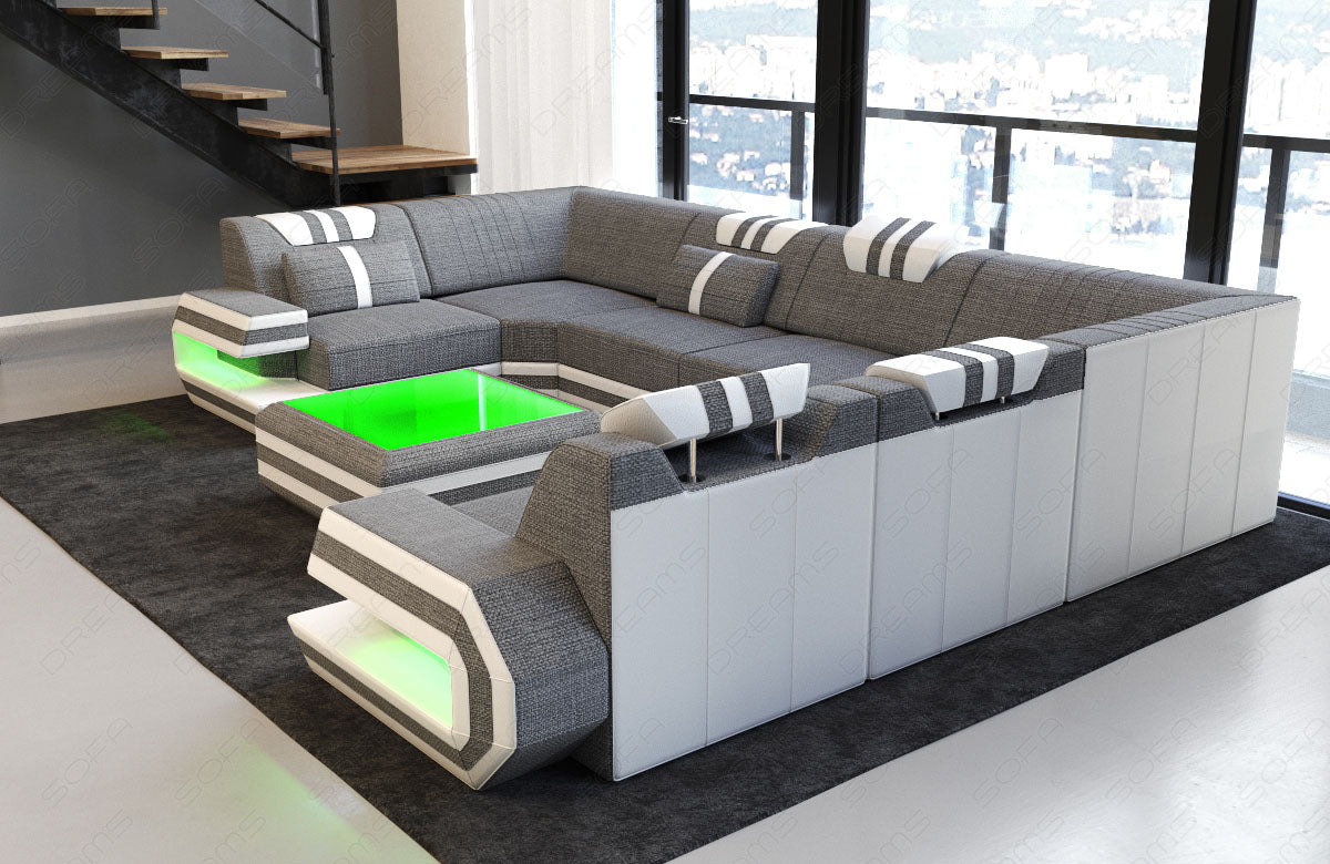 Devolo Sectional In Microfiber