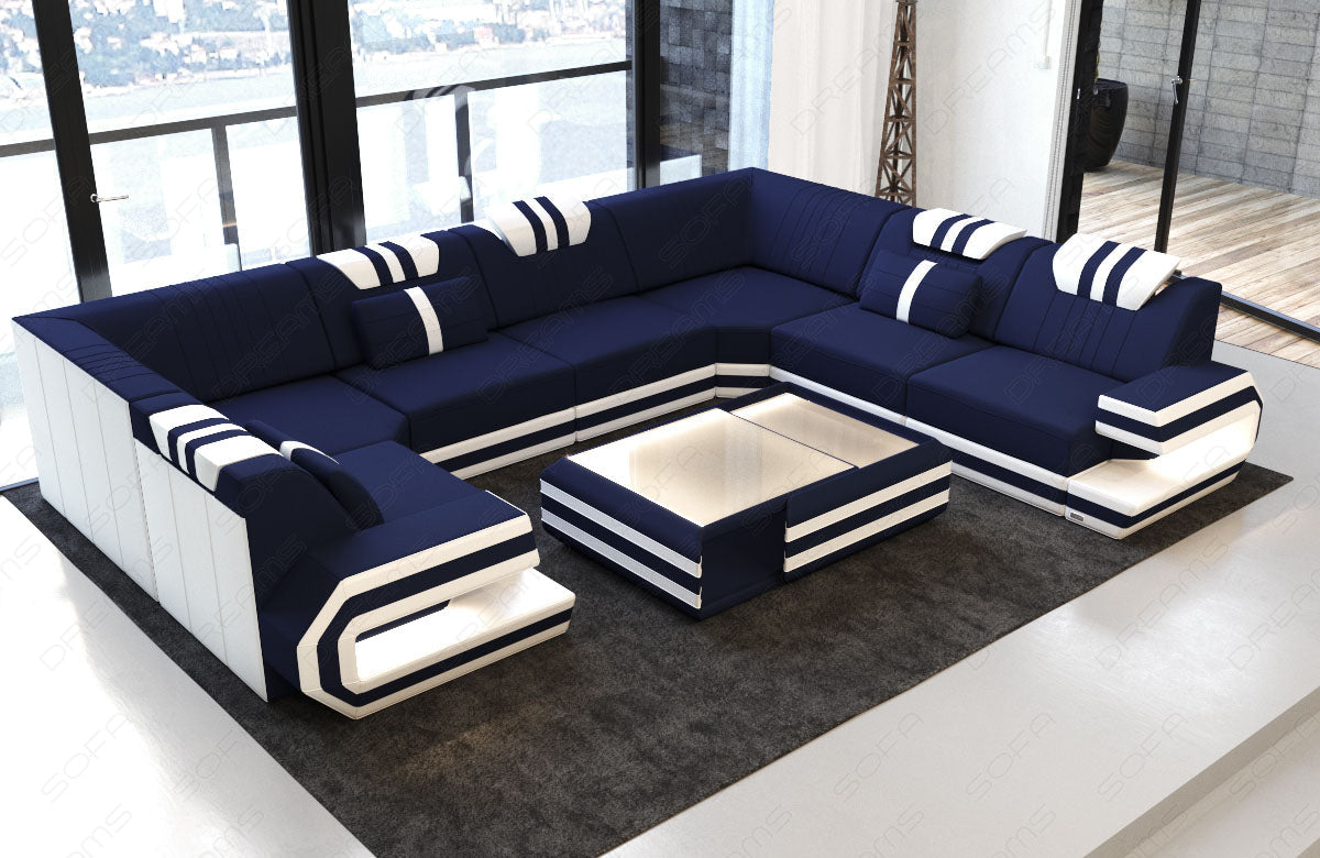 Devolo Sectional In Microfiber