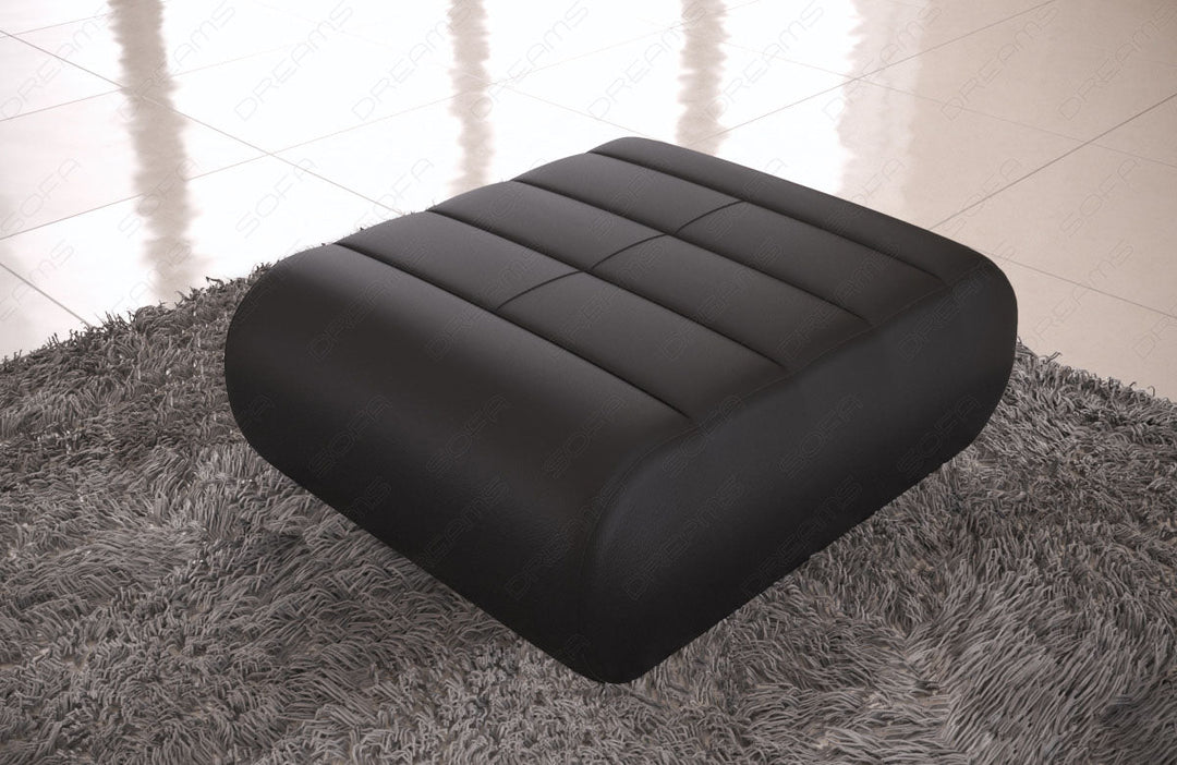 Leder Hocker fÃ¼r Sofa Concept - Breite: 111cm x HÃ¶he: 40cm x Tiefe: 95cm