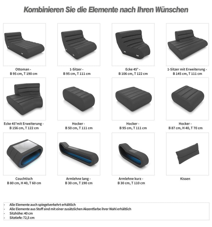 Stellen Sie sich ihr Traumsofa selbst zusammen!