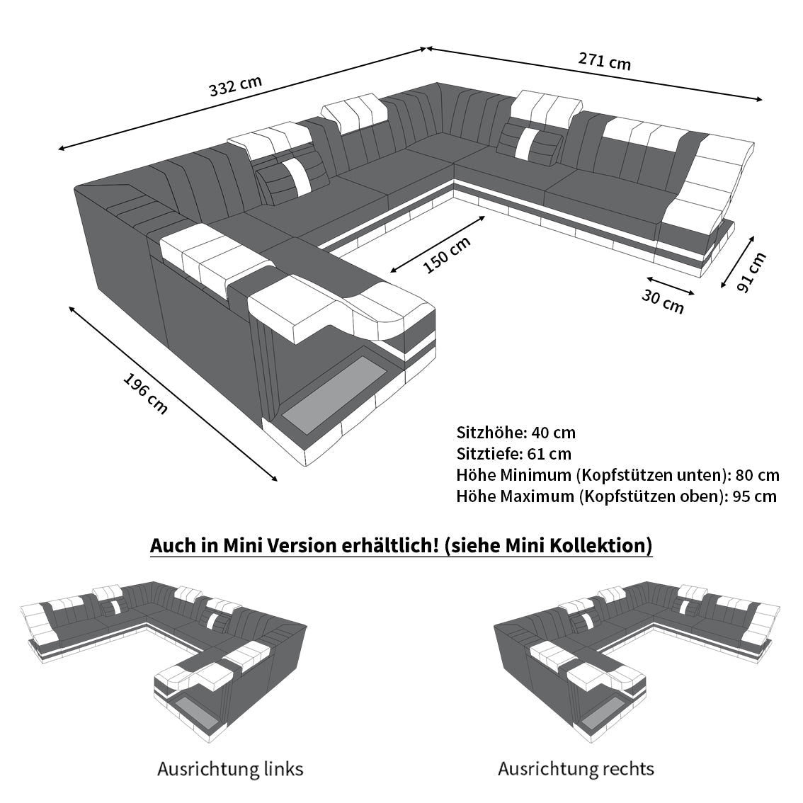 Sectional Nero