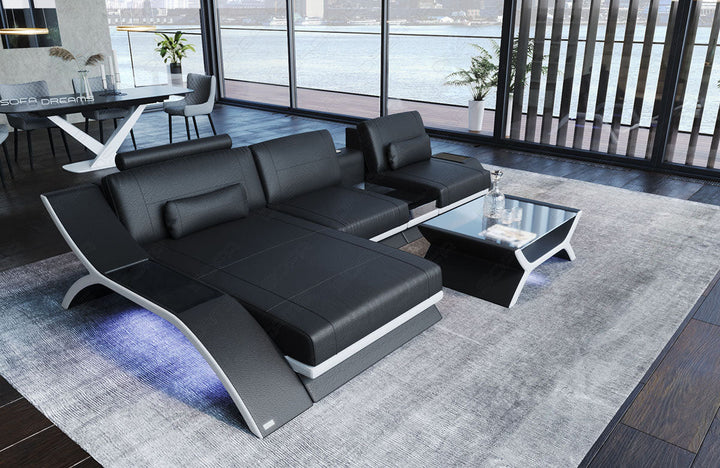 Ecksofa Calabria mit Multifunktionskonsole