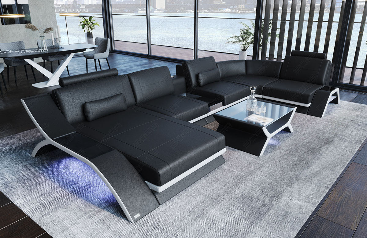 Leather Sectional Esmeralda