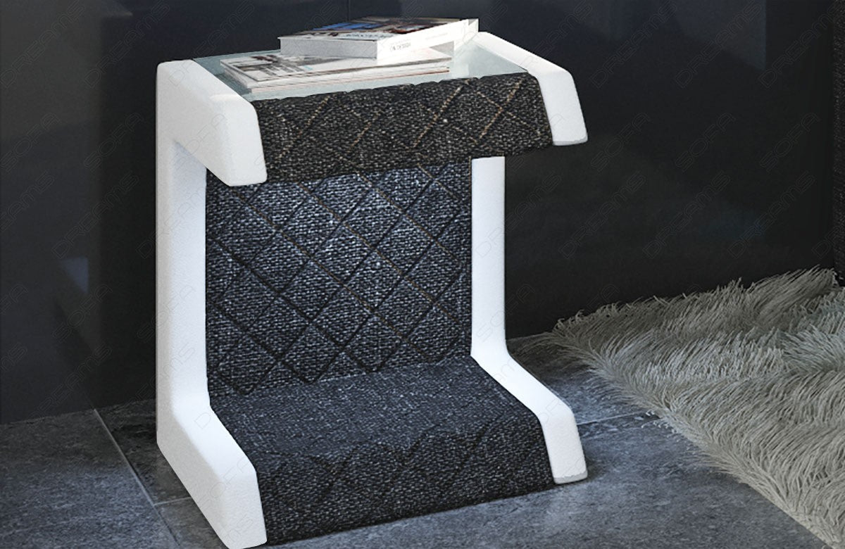 Bedside Table Paris Fabric