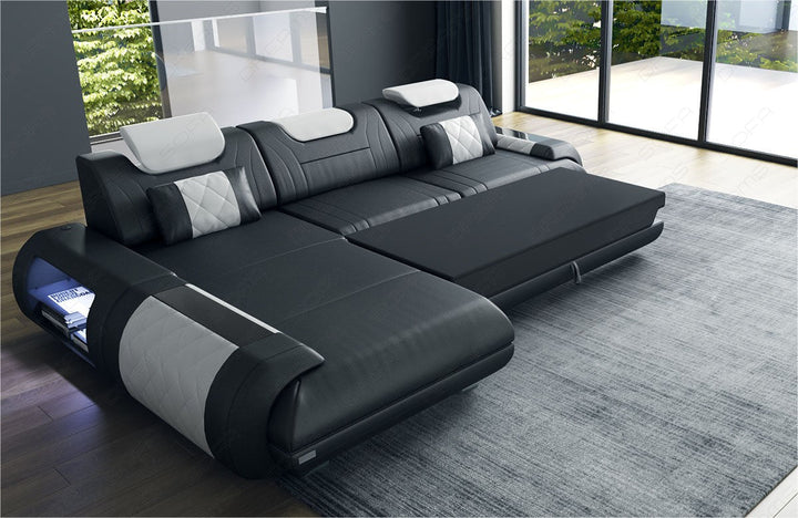 optional erhÃ¤ltliche Schlaffunktion fÃ¼r das Sofa Rimini L Form