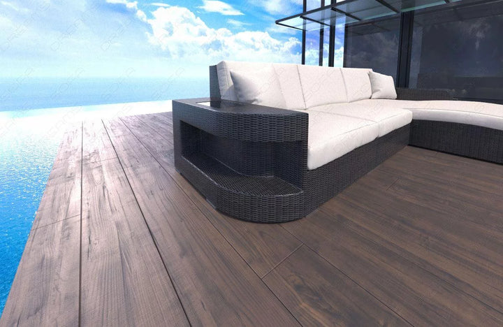 Rattan sofa Wave L Cream