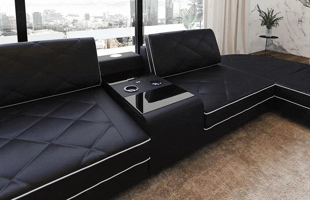 Leather Living Room Set Ferrara