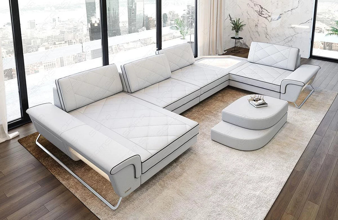 Leather Living Room Set Ferrara