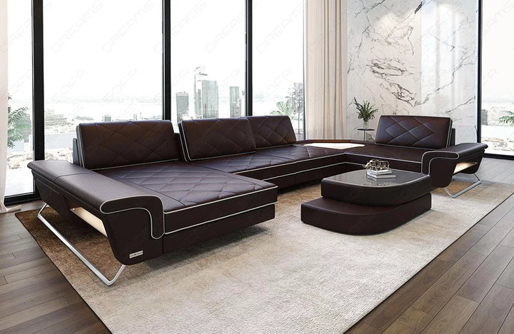 Leather Living Room Set Ferrara