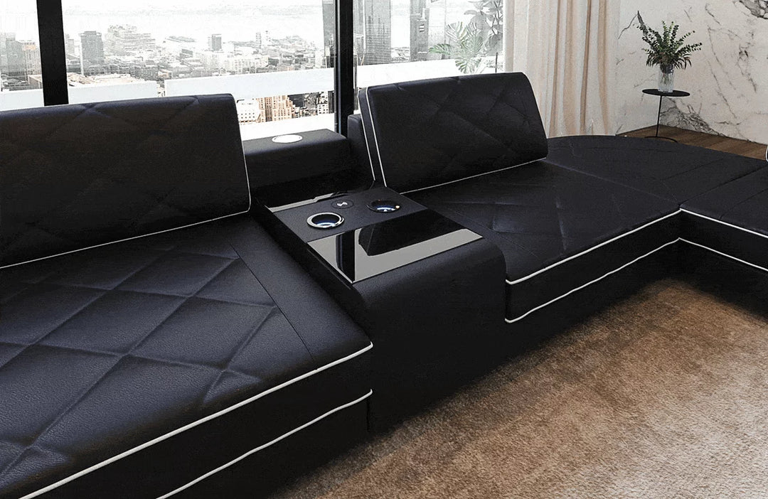 Leather Living Room Set Ferrara