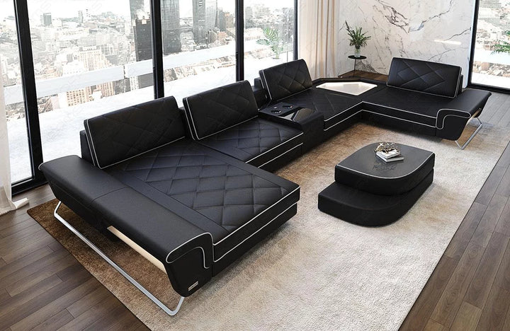 Leather Living Room Set Ferrara