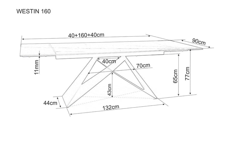 Westin Iii 160 Dining Table