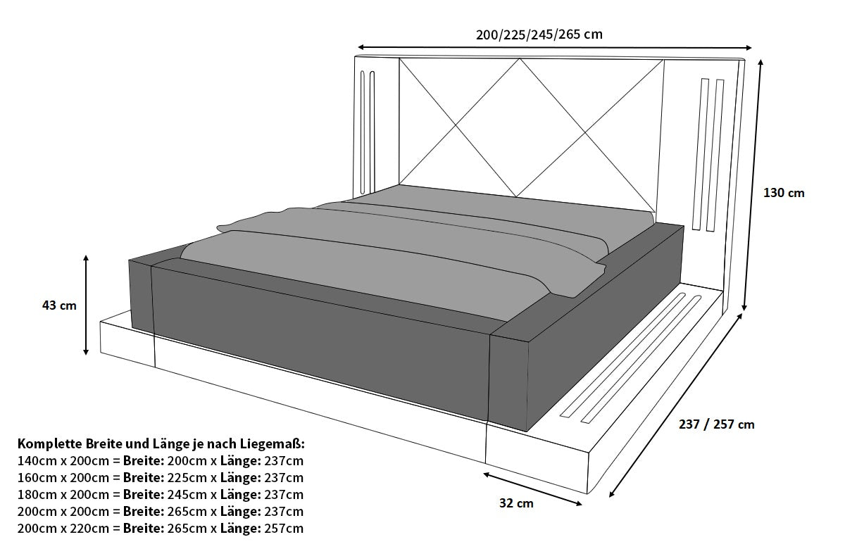 Casoria Complete Bed