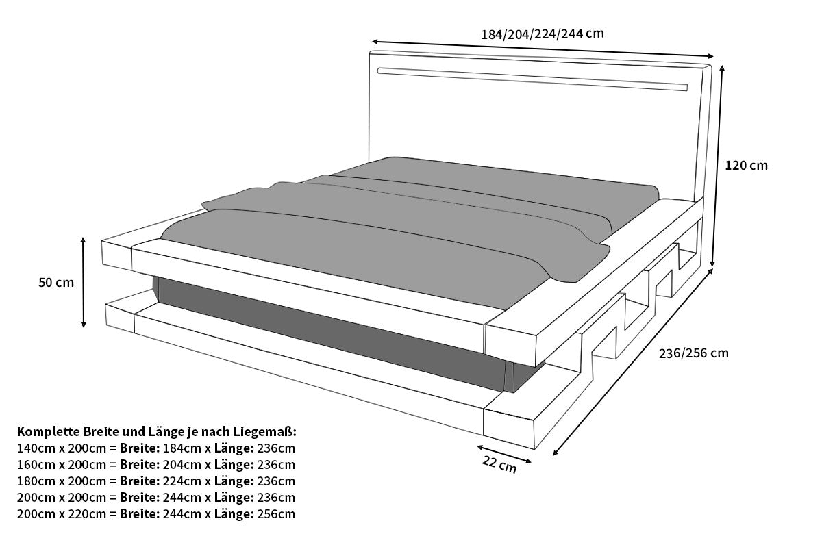 Designer Bed Faenza