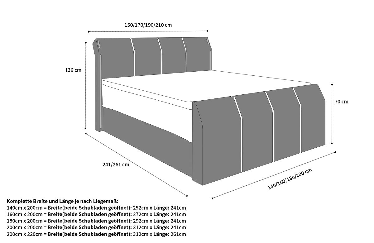Paris Leather Box Spring Bed