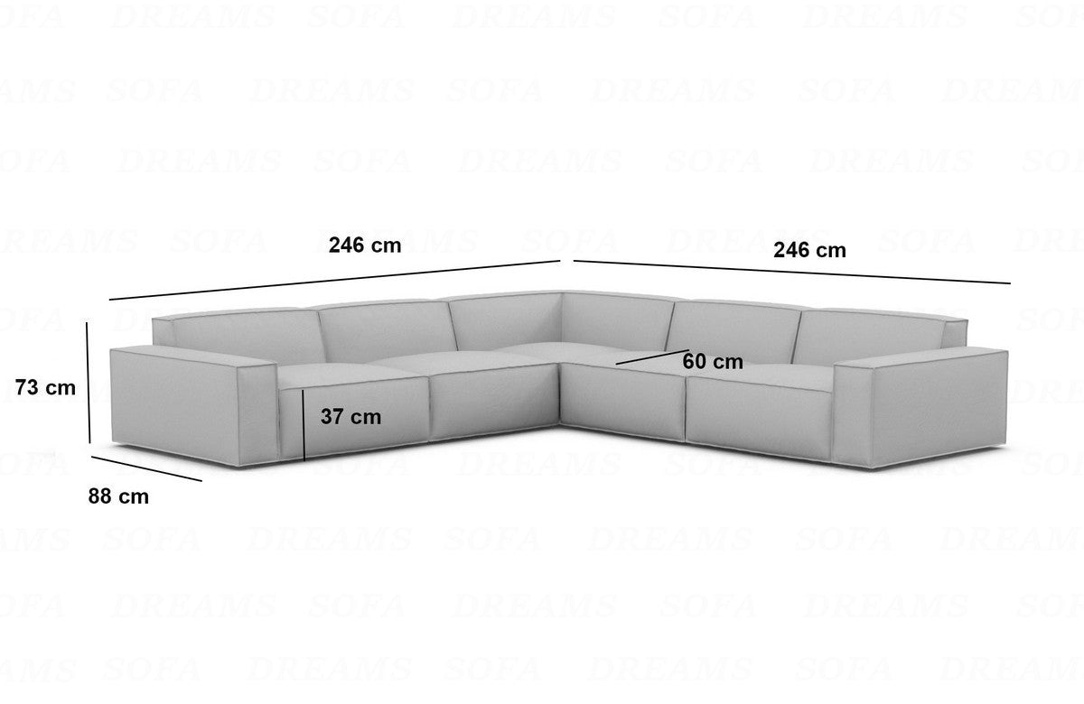 Formenta Fabric Corner Sofa