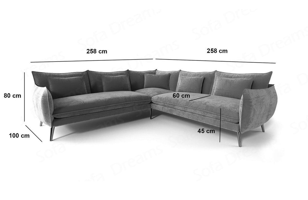 L-Shaped Fabric Sofa Fuerteventura