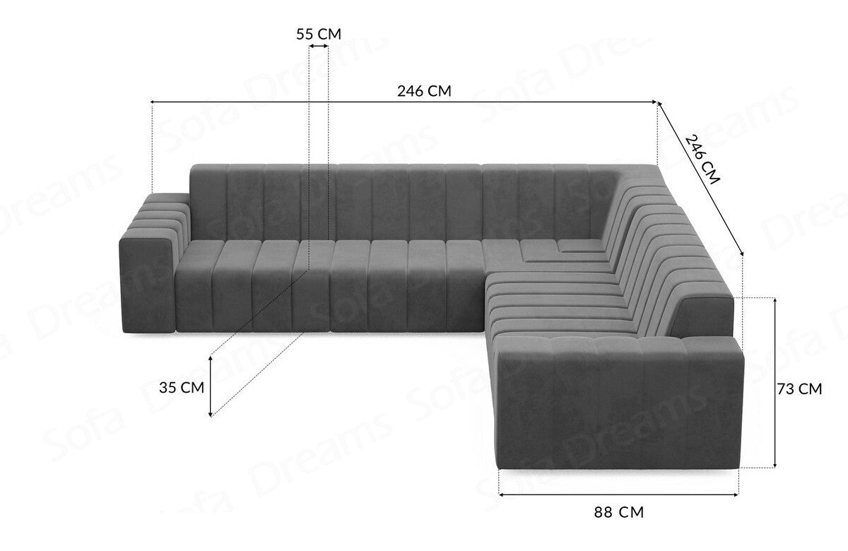 Corner Sofa Gran Canaria Fabric
