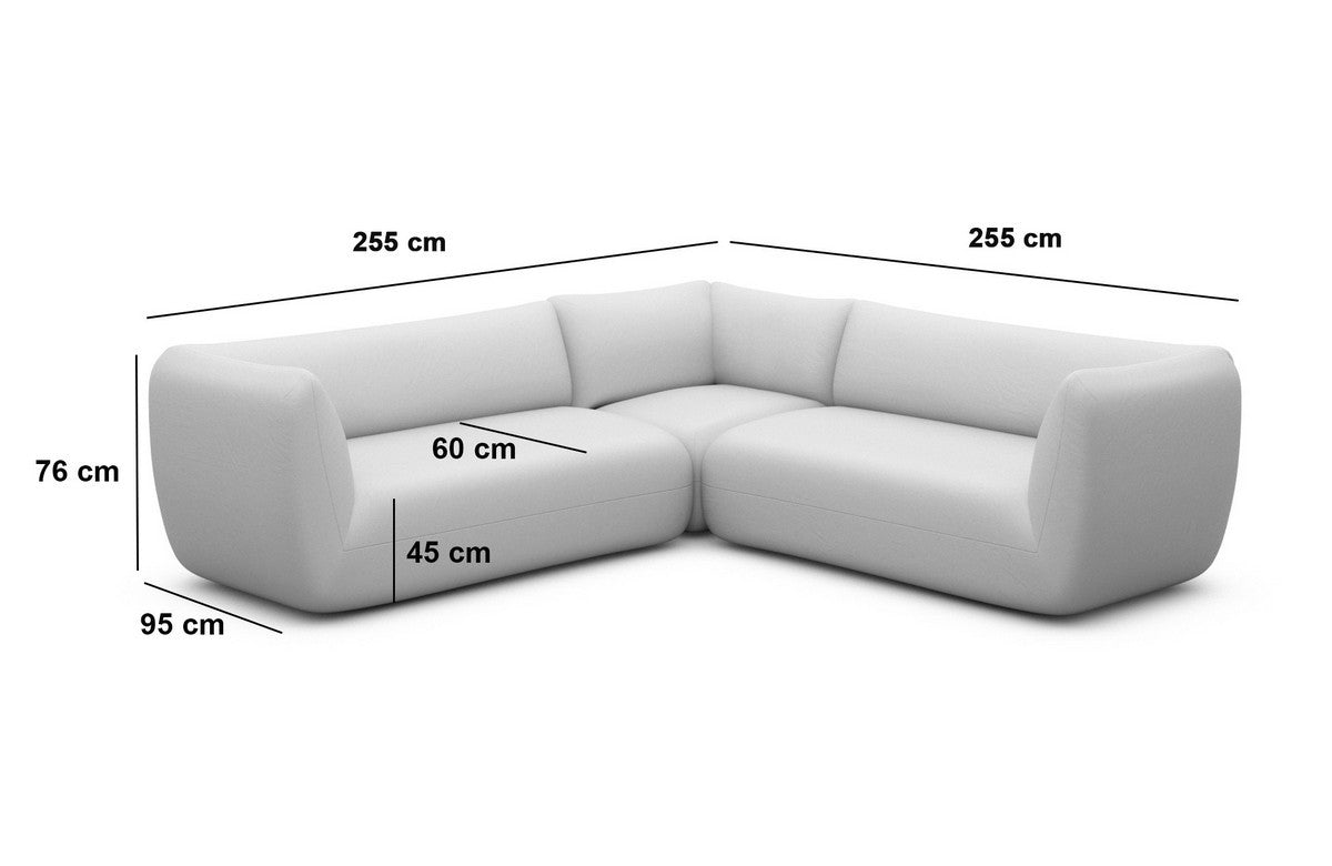 Corner Sofa Madrid L Shape Fabric