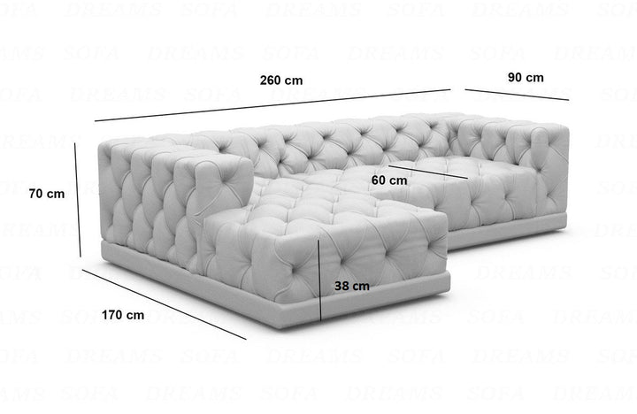 Corner Sofa Palma L Shape Short