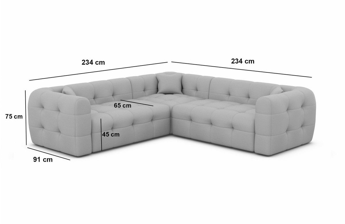 Corner Sofa Sevilla L Shape Fabric