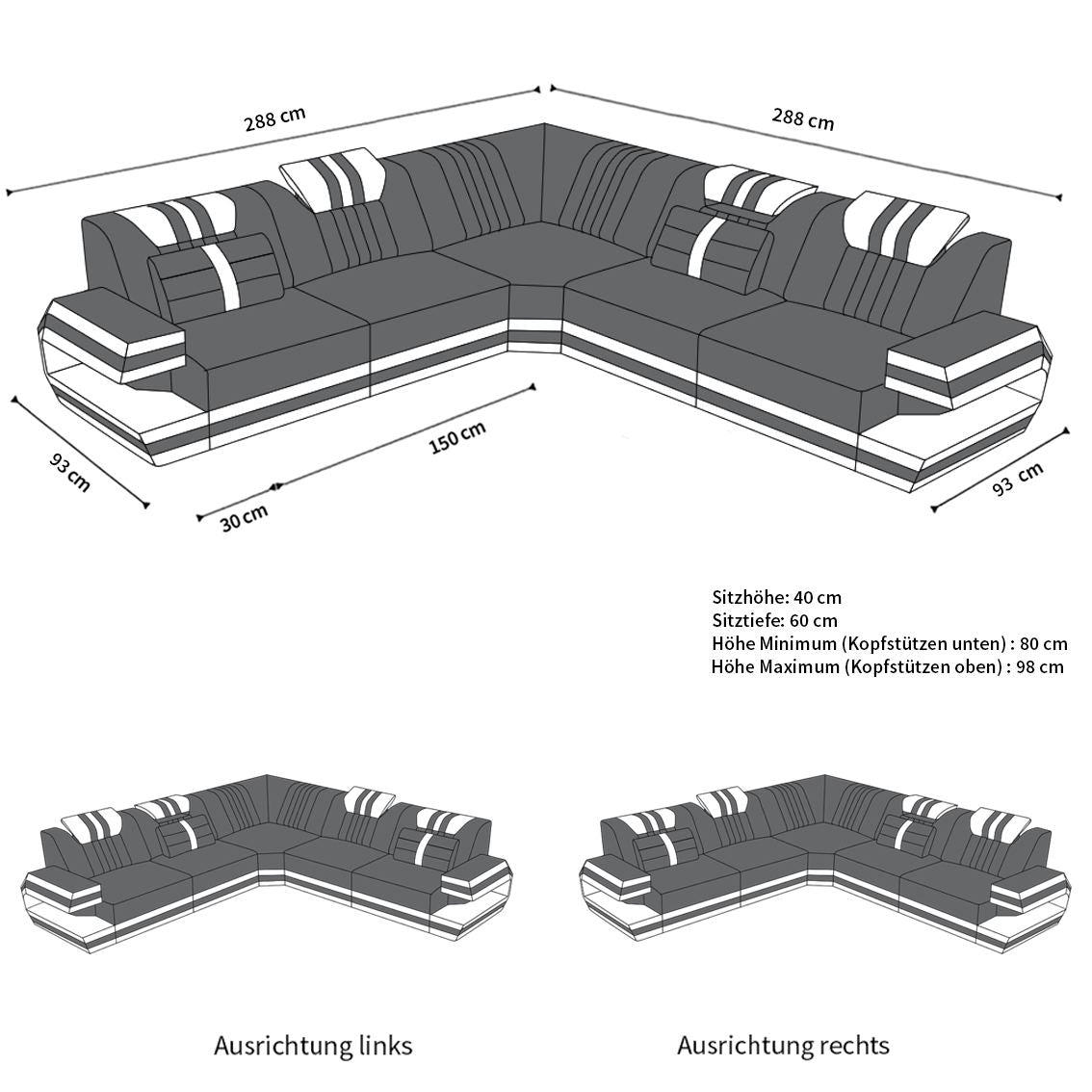 Fabric Sofa Devolo - Microfiber Woven Velvet