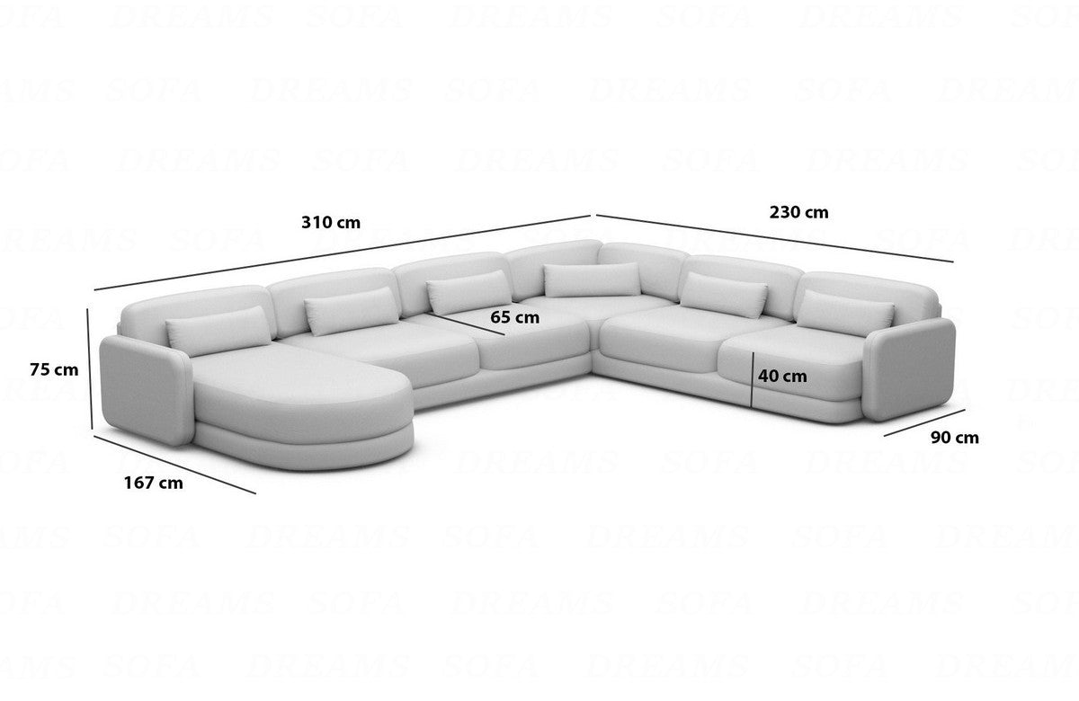Sofa Sectional Valencia Xxl Fabric