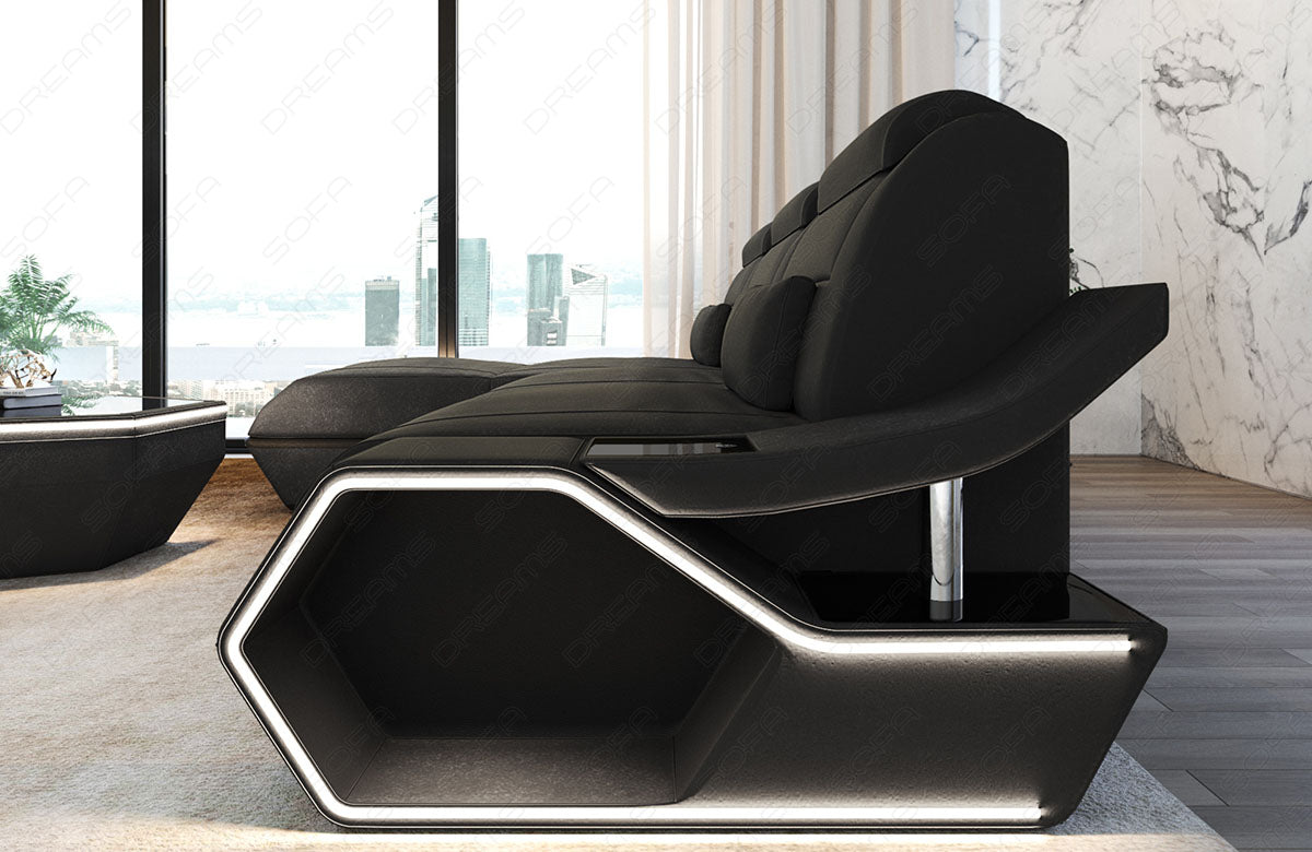 Toscano L-shaped corner sofa fabric