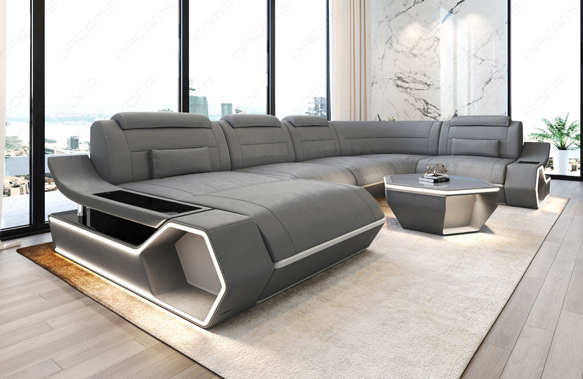 Fabric living area Toscano U-shape