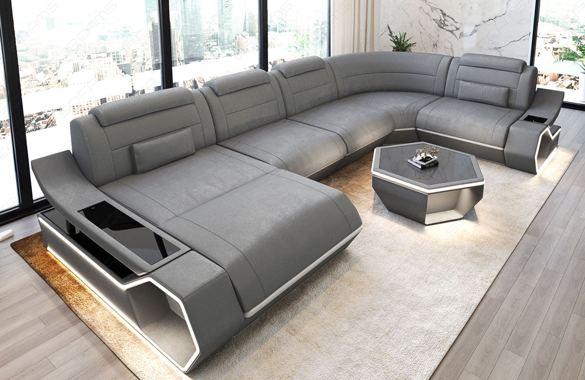 Fabric living area Toscano U-shape