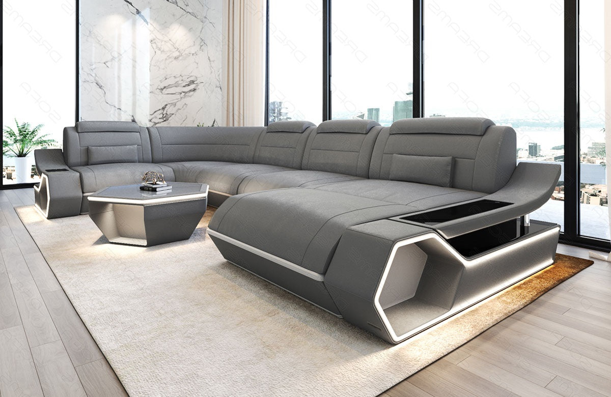 Fabric living area Toscano U-shape