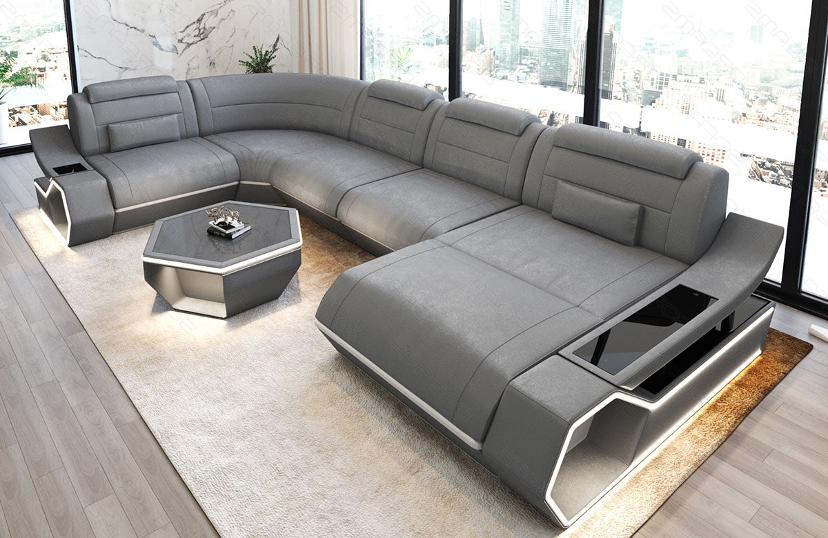 Fabric living area Toscano U-shape