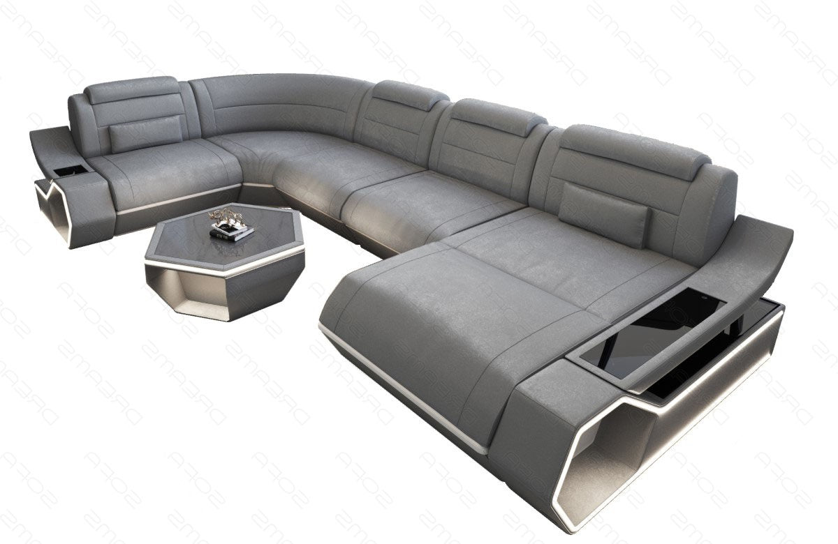 Fabric living area Toscano U-shape