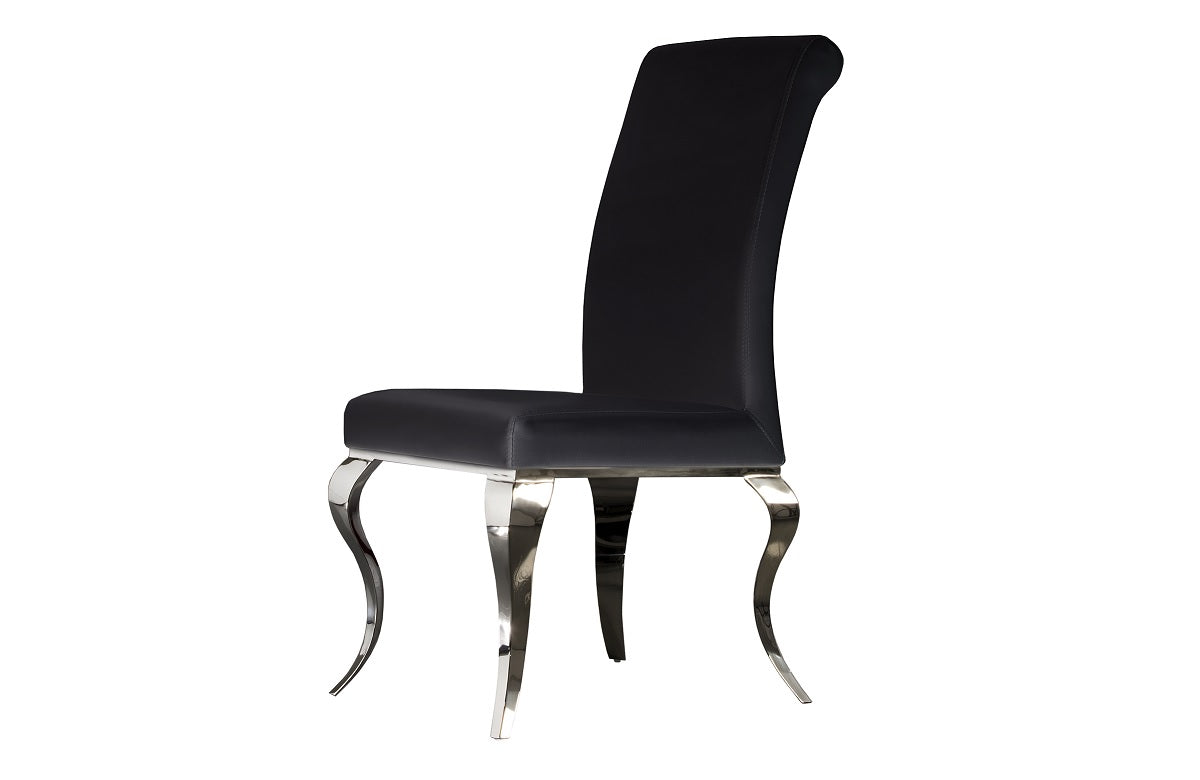 Barroque Dining Chair Black