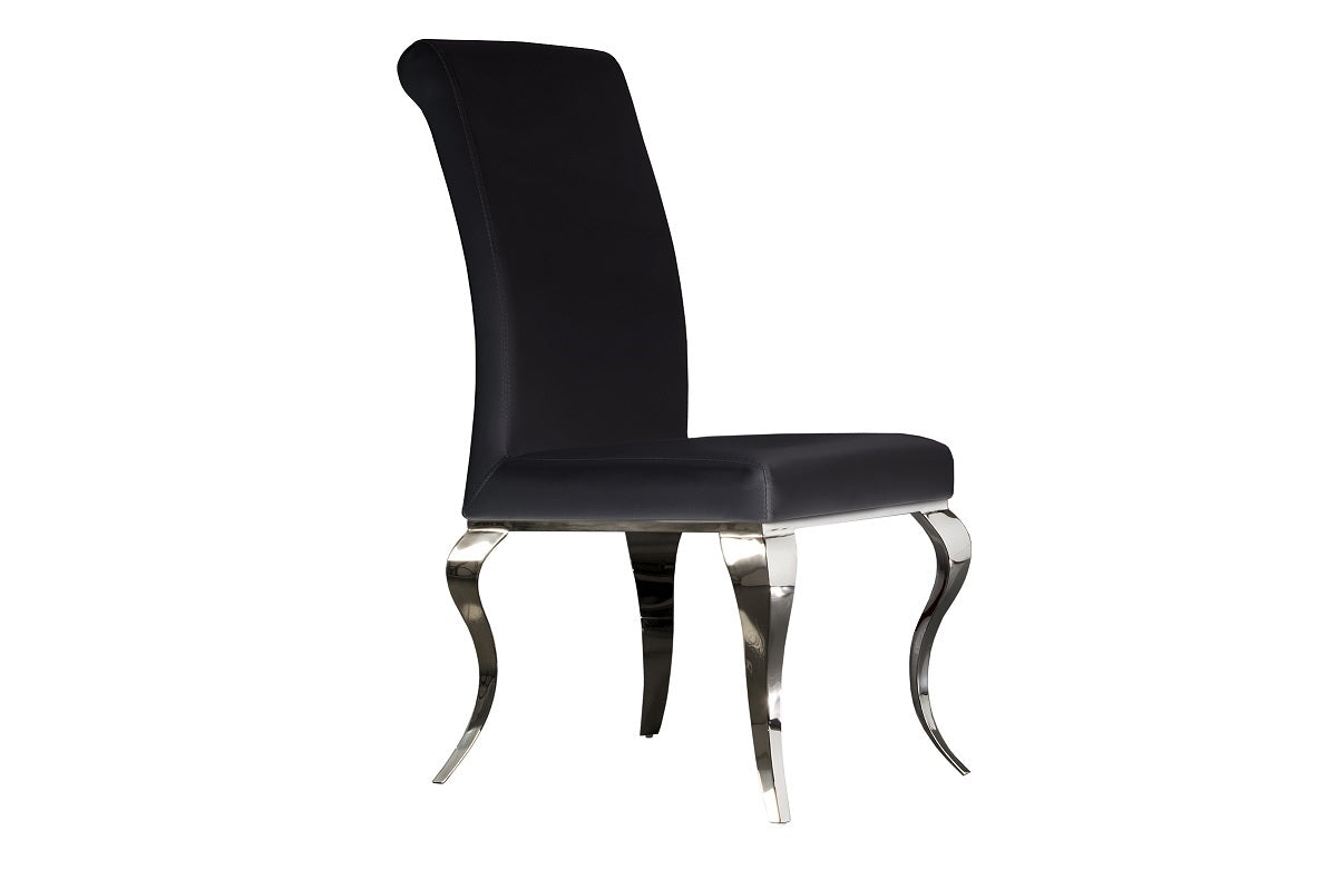 Barroque Dining Chair Black