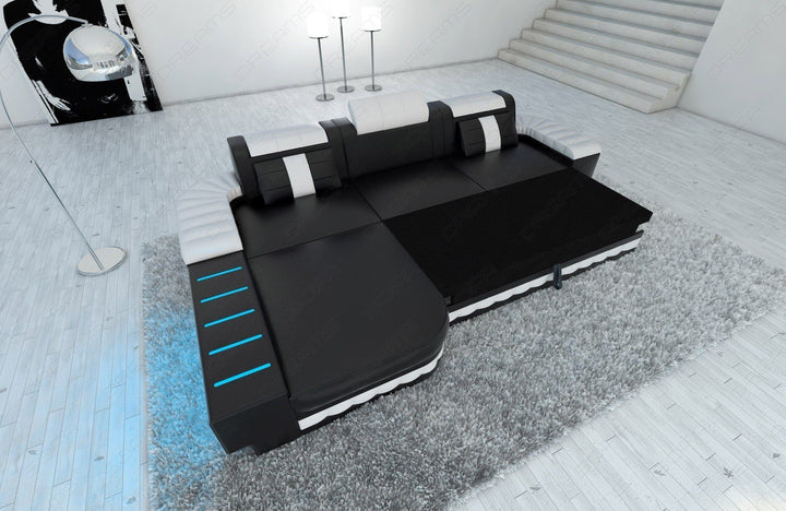 Die optionale Schlaffunktion beim Sofa Bellagio L Form