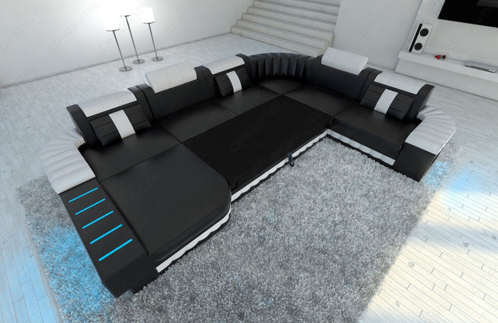 Die optionale Schlaffunktion fÃ¼r die Sofa Wohnlandschaft Bellagio XXL