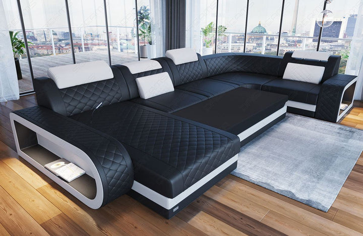 optional erhÃ¤ltliche Bettfunktion fÃ¼r das Sofa Berlin U Form