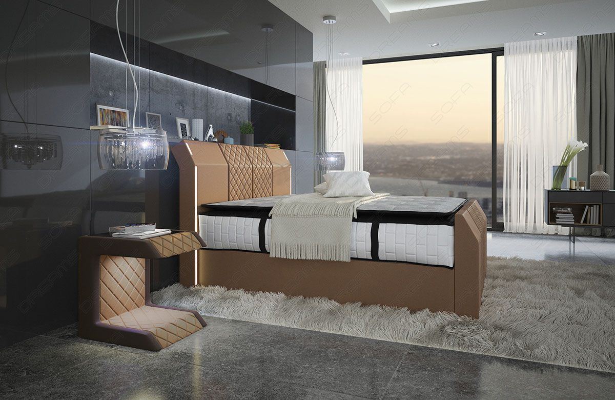 Paris Leather Box Spring Bed