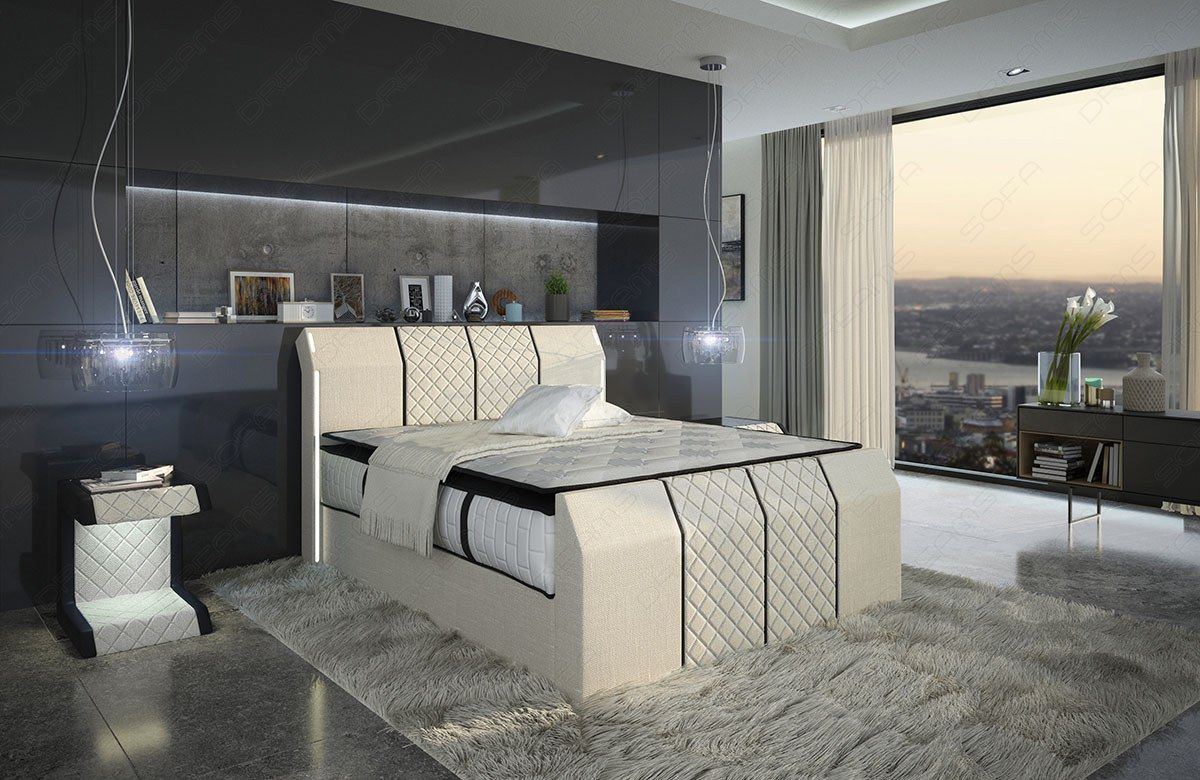 Paris Box Spring Bed With Mattress And Topper