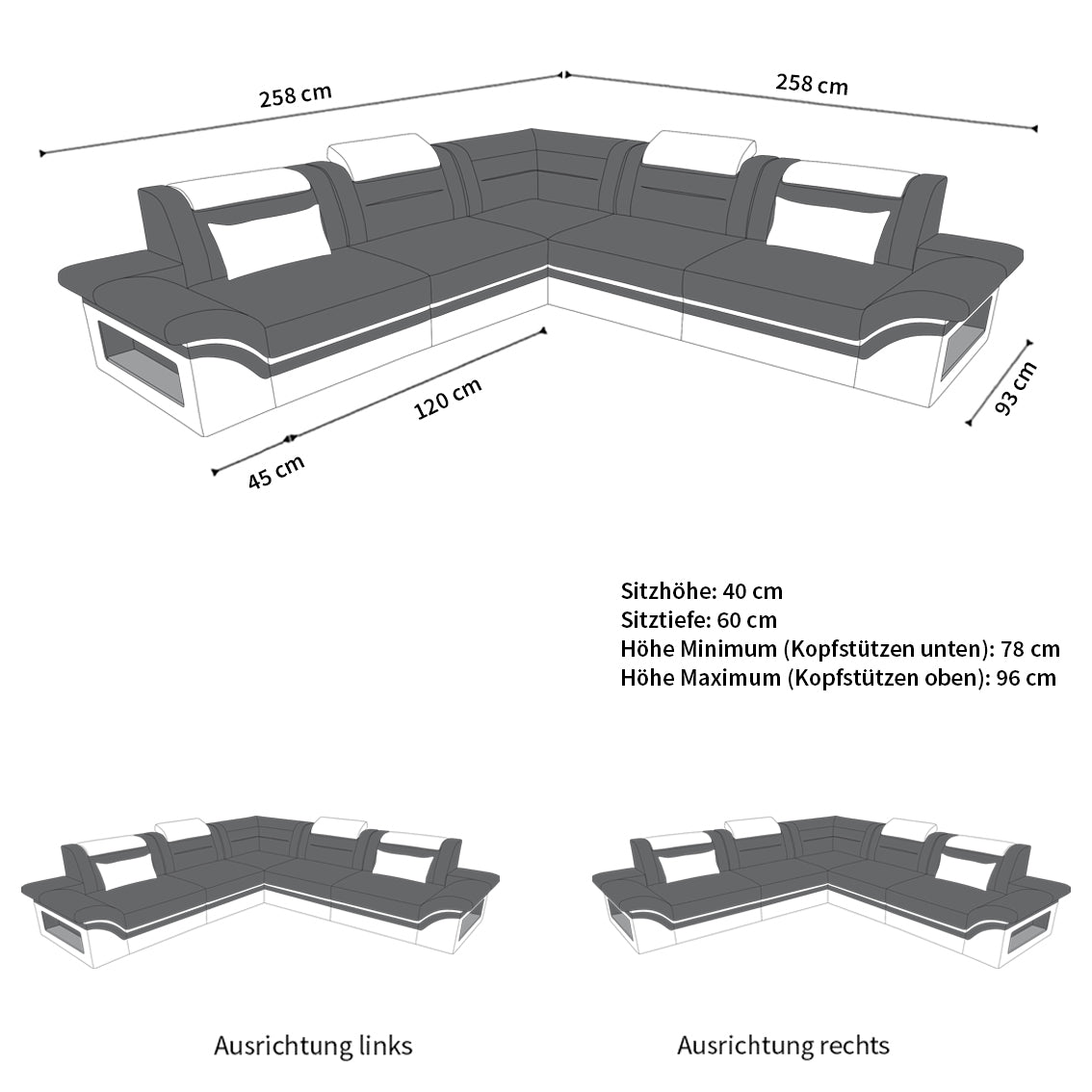 Sofa Evolo L Shape Mini