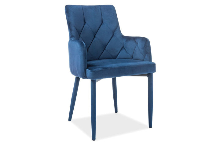 Esszimmerstuhl Cali Two Stoff in Velvet blau