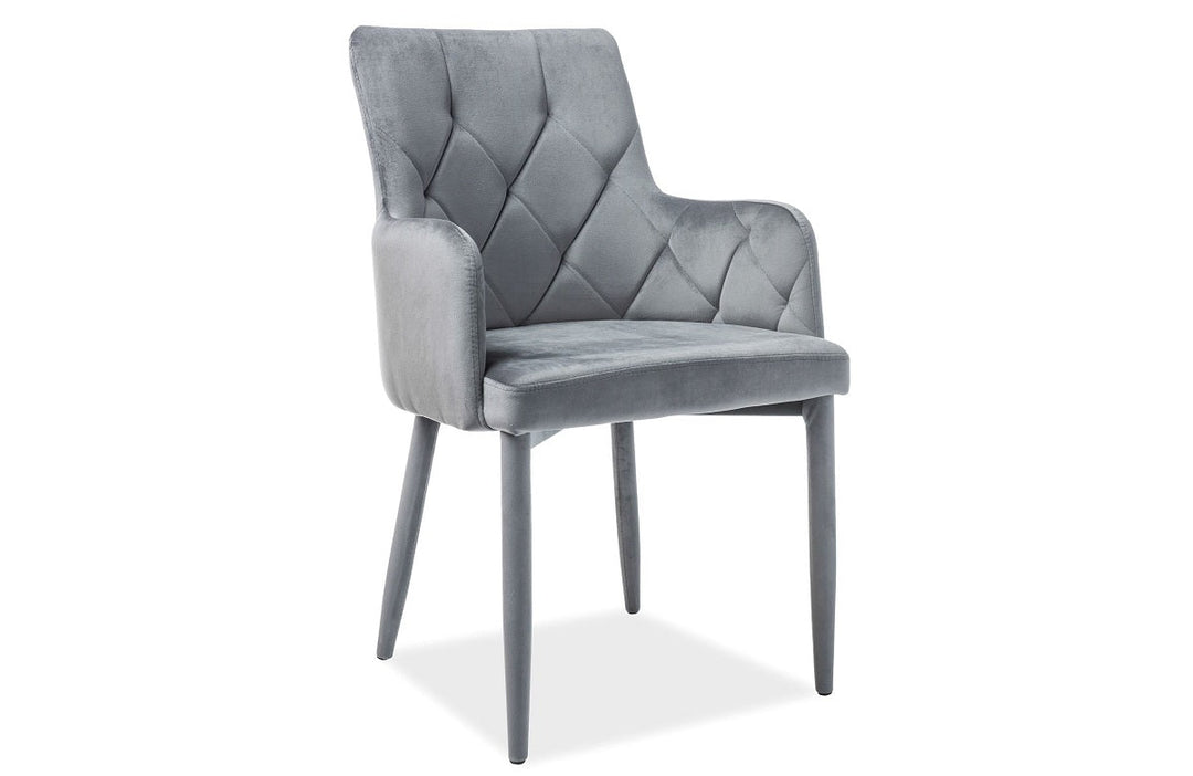 Esszimmerstuhl Cali Two Stoff in Velvet grau