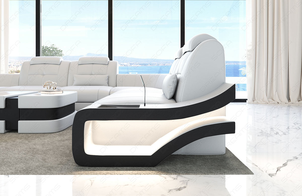 Mini Leather Sofa Naomi U Shape